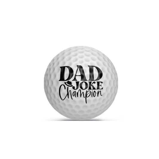 Dad Joke Champion Golf Balls