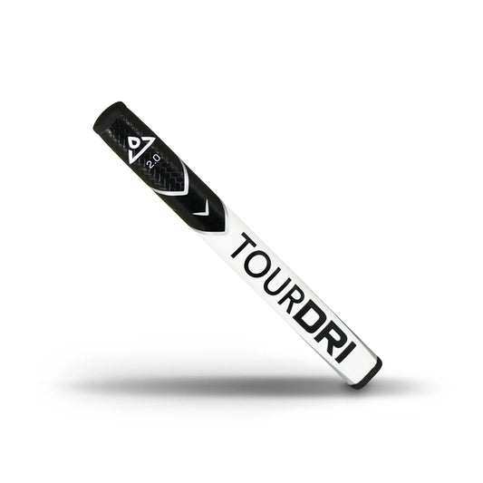 TourDri Flat Putter Grip 2.0 - Black/White