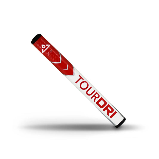 TourDri Flat Putter Grip 2.0 - Red/White