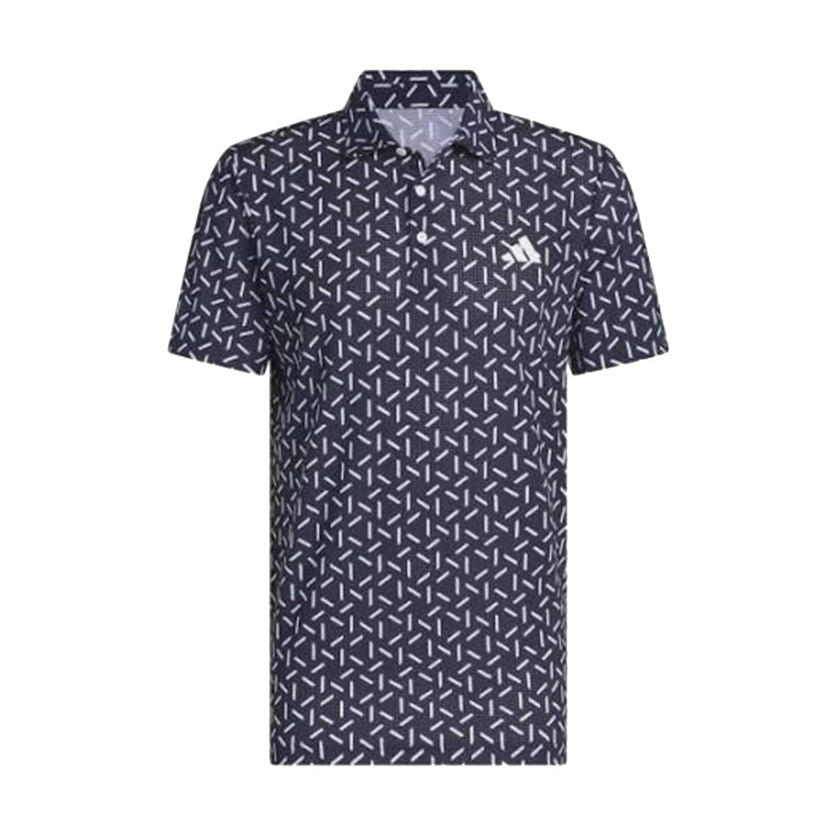 Adidas Print Polo - Navy/White